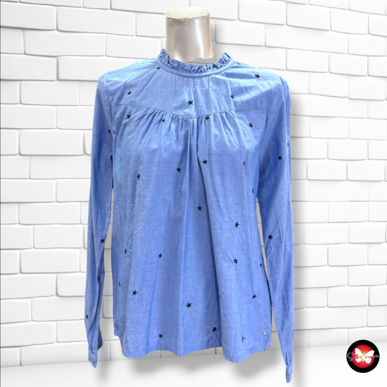 **HOY** Blusa de manga larga con estrellitas TOM TAILOR color Azul Talla S
