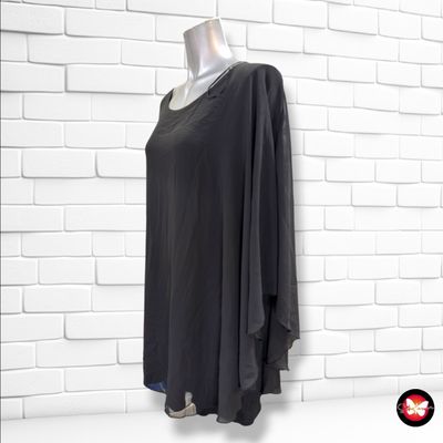 **HOY** Blusa de noche corte mariposa LAURA TORELLI color Negro Talla 50/52