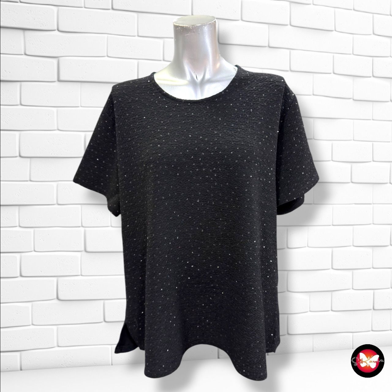 **HOY** Blusa de noche con brillitos  color Negro Talla XL/XXL