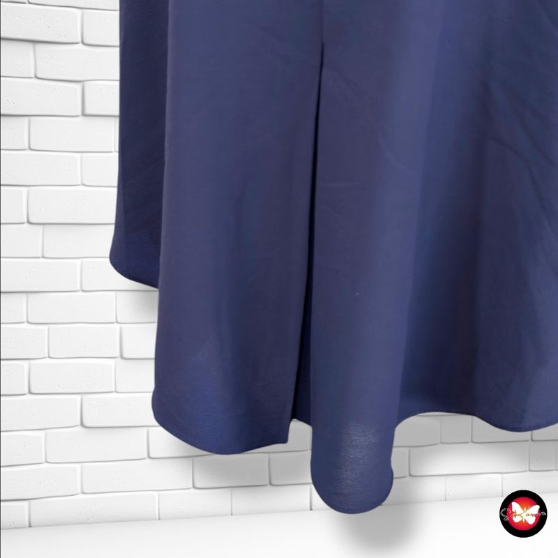 Blusa de manga corta  color Azul marino Talla ÚNICA GRANDE