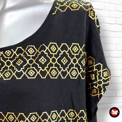**HOY** Camiseta de manga corta FESTA color Negro y dorado Talla XL/XXL