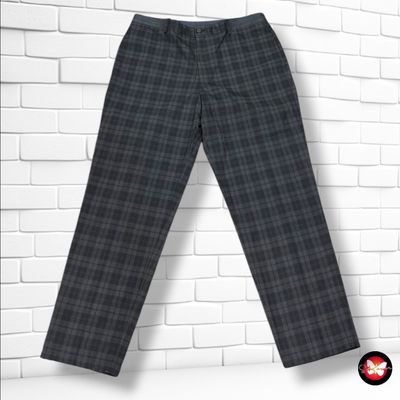 **HOY** Pantalón de vestir de cuadros UNIQLO color Negro y gris Talla Hombre XL