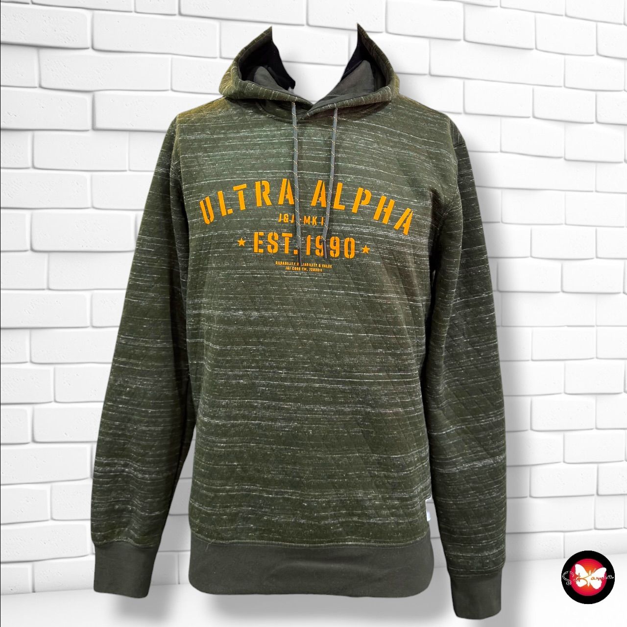 **HOY** Sudadera JACK&amp;JONES color Verde oliva Talla Hombre M