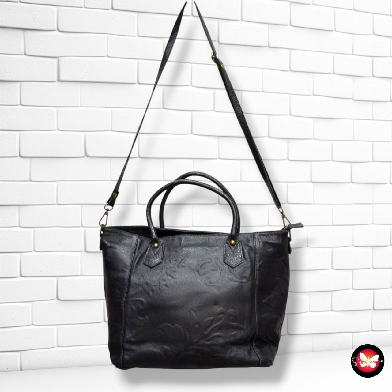 **HOY** Bolso bandolera de piel SOFIA CARDONI color Negro Talla MEDIANO