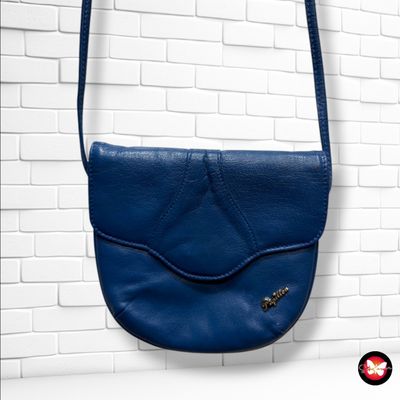 **HOY** Bolso bandolera de piel PAPILLON color Azul Talla MINI