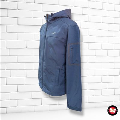 **HOY** Chaqueta tipo neopreno HOLLISTER color Azul marino Talla Hombre L