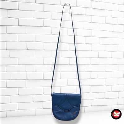 **HOY** Bolso bandolera de piel PAPILLON color Azul Talla MINI