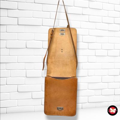 **HOY** Bolso bandolera de piel  color Marrón Talla MEDIANO