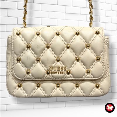 **HOY** Bolso bandolera GUESS color Crema Talla PEQUEÑO