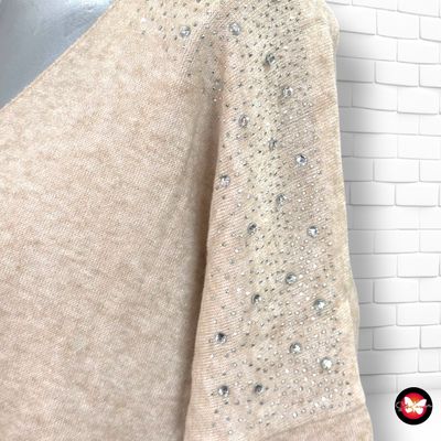 **HOY** Jersey de manga larga con brillos  color Beige Talla ÚNICA GRANDE