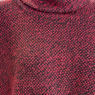 **HOY** Jersey de manga corta y cuello alto  color Rojo y negro Talla ÚNICA GRANDE