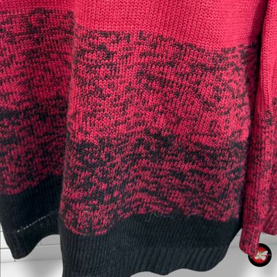 **HOY** Jersey de manga larga DIVIDED color Granate y negro Talla M