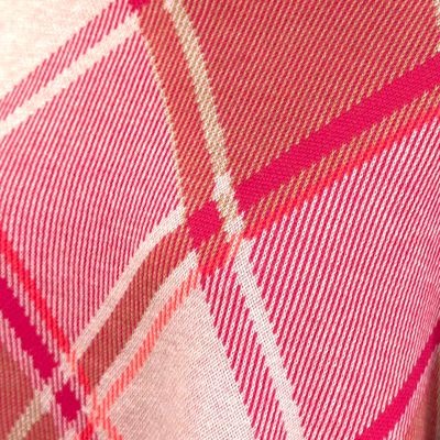 **HOY** Jersey de manga larga de rombos CECIL color Rosa y camel Talla XXL