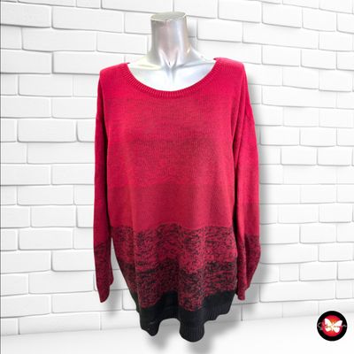 **HOY** Jersey de manga larga DIVIDED color Granate y negro Talla M