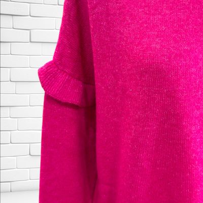 **HOY** Jersey de manga larga con volante YESSICA color Fresa Talla M