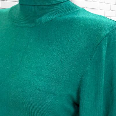 **HOY** Jersey de manga larga y cuello alto KAFFE color Verde Talla S