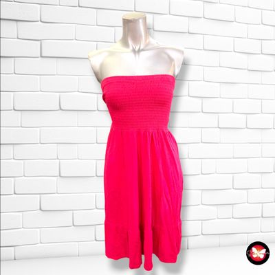 **HOY** Vestido palabra de honor BLUE MOTION color Fresa Talla S