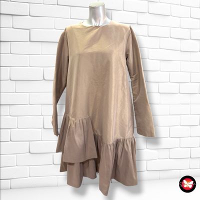 **HOY** Vestido tornasolado MERI color Taupe Talla 38 (grande)