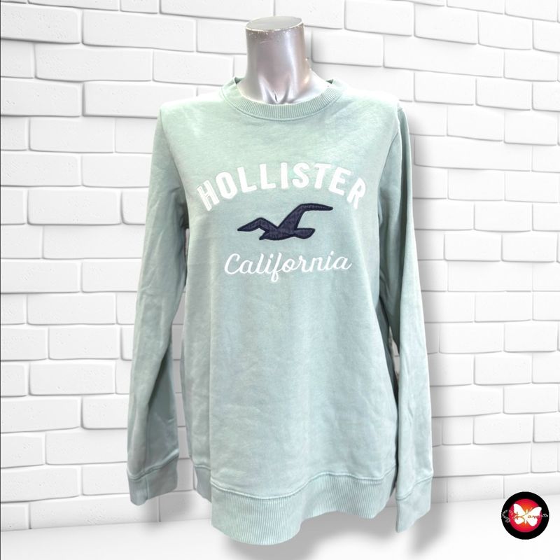 Sudadera HOLLISTER color Menta Talla M