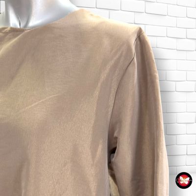 **HOY** Vestido tornasolado MERI color Taupe Talla 38 (grande)
