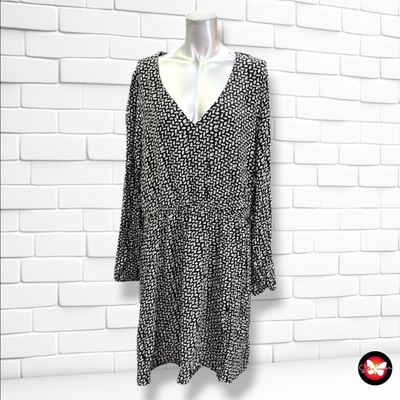 **HOY** Vestido de manga larga PRIMARK color Negro y blanco Talla 46
