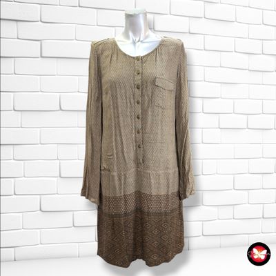 **HOY** Vestido blusón CAMAÏEU color Marrón Talla M