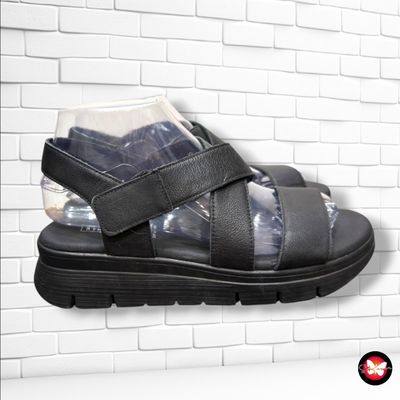 **HOY** Sandalias de piel 5TH AVENUE color Negro Talla Calzado 37
