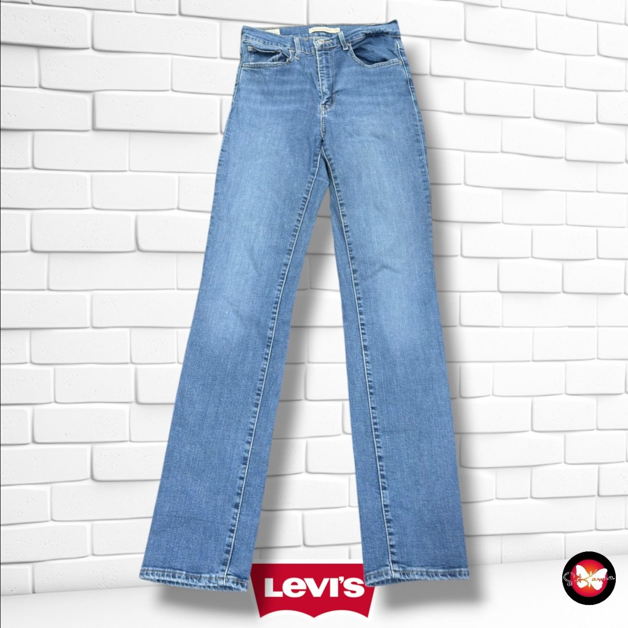 **HOY** Pantalón 724 HIGH RISE STRAIGHT LEVI’S color Azul vaquero Talla S/M (W27)