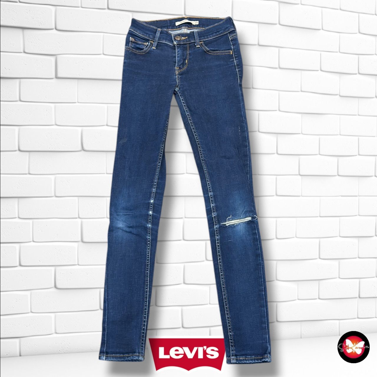**HOY** Pantalón 710 SUPER SKINNY LEVI’S color Azul vaquero oscuro Talla XXS (W23)
