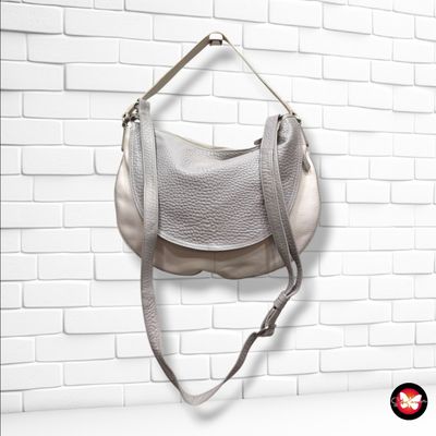 **HOY** Bolso bandolera color Gris y blanco Talla GRANDE