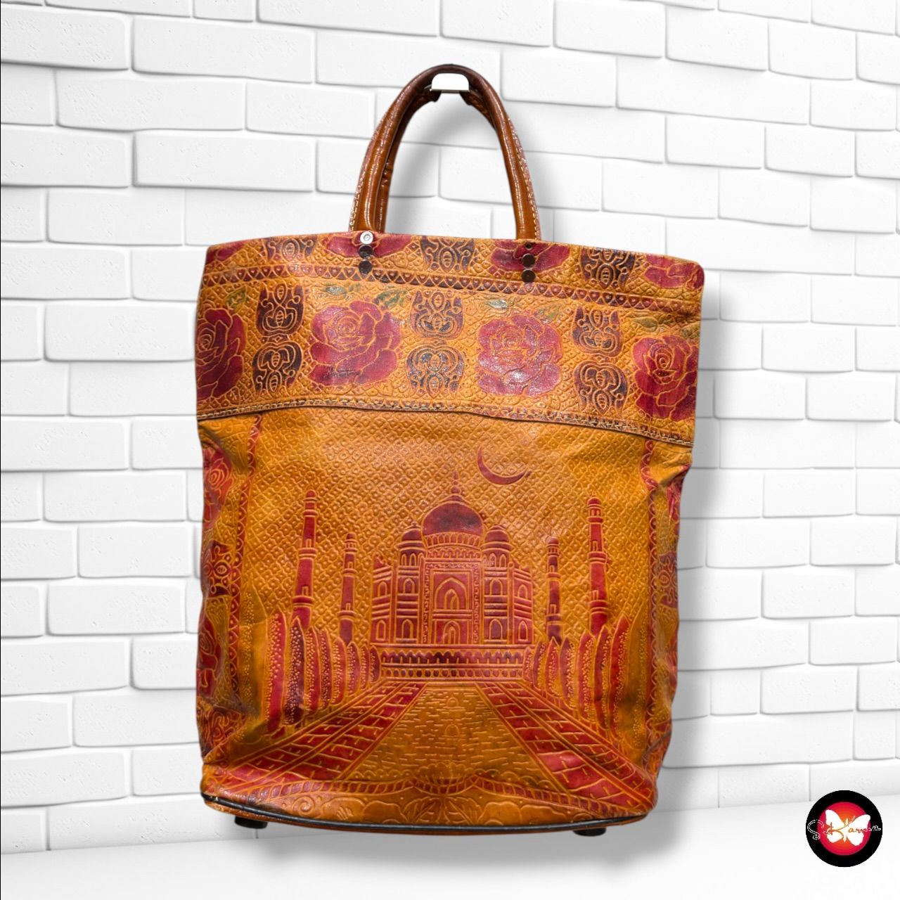 **HOY** Bolso de mano de piel  color Marrón Talla GRANDE
