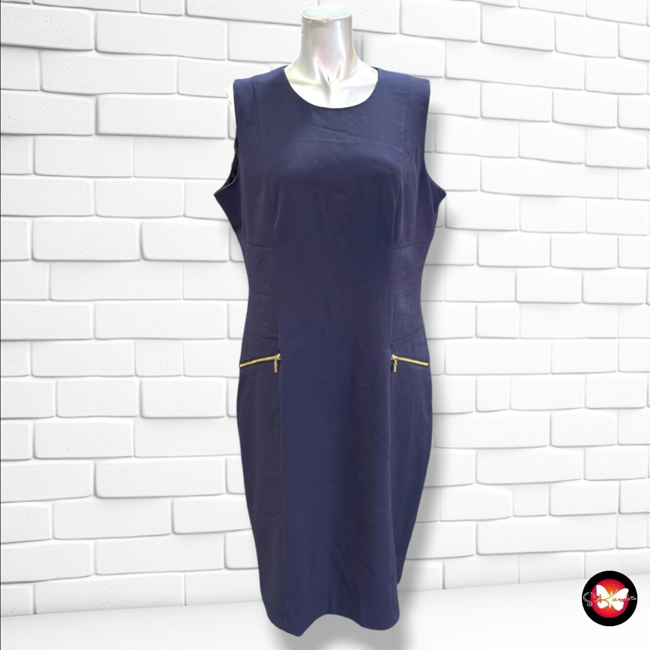 **HOY** Vestido office CALVIN KLEIN color Azul marino Talla 42 (12USA)