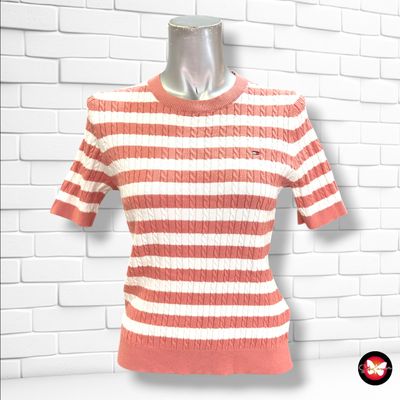 **HOY** Jersey de manga corta TOMMY HILFIGER color Rosa y blanco Talla XS