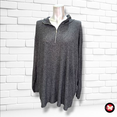 **HOY** Jersey de manga larga con cremallera color Gris oscuro Talla XXL