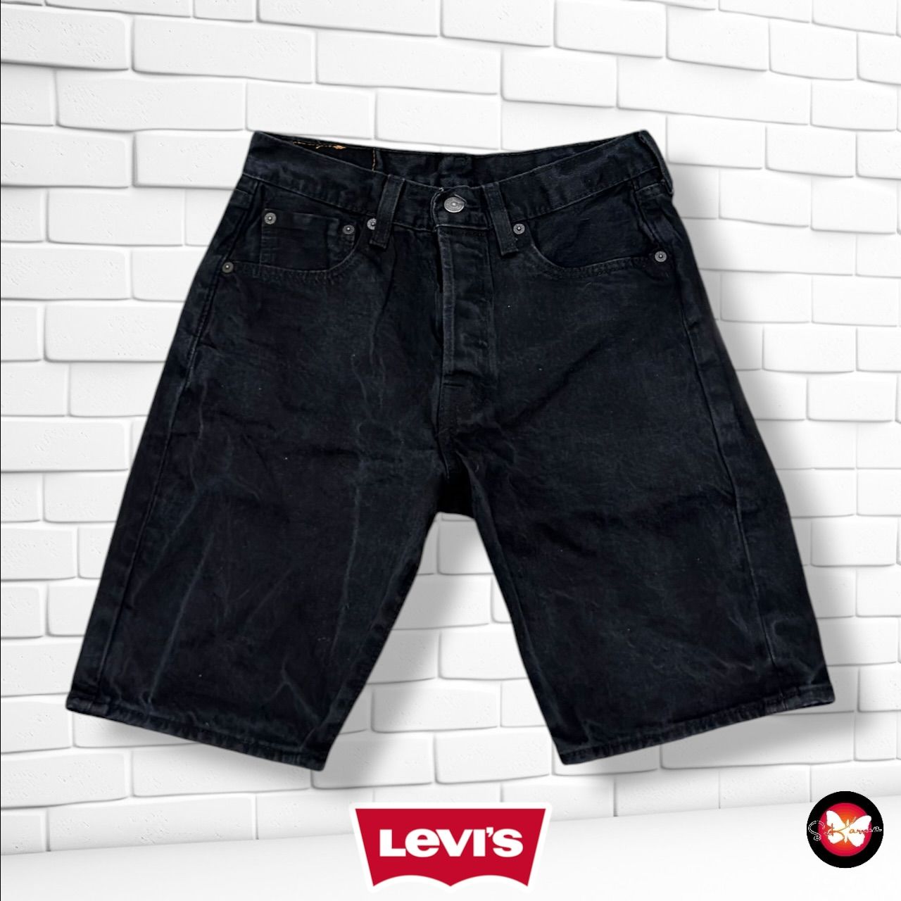 Pantalón bermudas 501 LEVI’S color Negro Talla Hombre W30