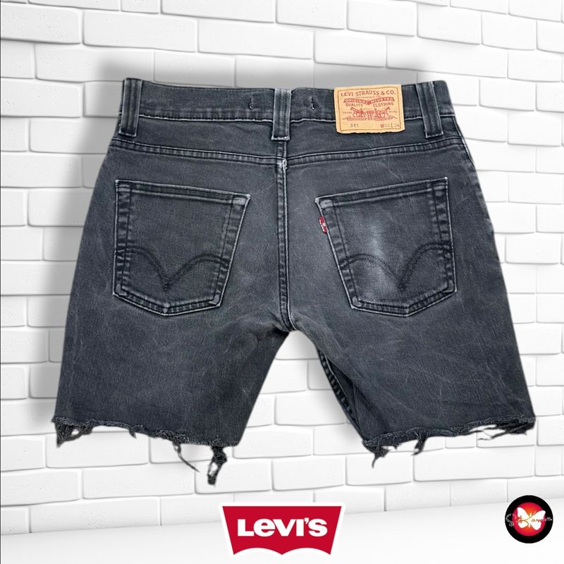 **HOY** Pantalón bermudas 511 LEVI’S color Negro vaquero Talla Hombre W32