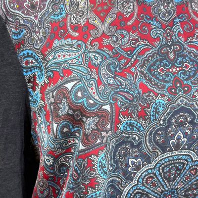 **HOY** Blusa de manga larga CORTEFIEL color Gris oscuro y negro Talla XXL (pequeña)