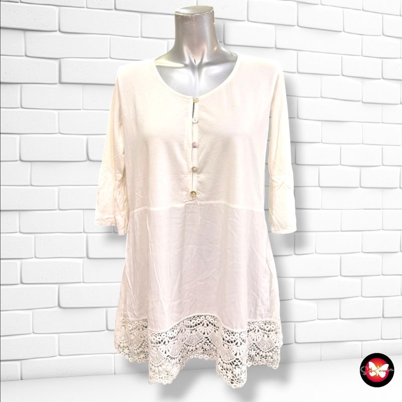 **HOY** Camiseta de media manga ORANGE color Blanco roto Talla M