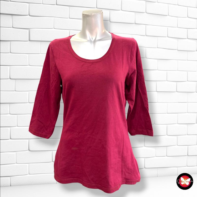 **HOY** Camiseta de media manga JANINA color Granate Talla 42