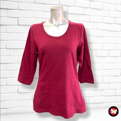 **HOY** Camiseta de media manga JANINA color Granate Talla 42