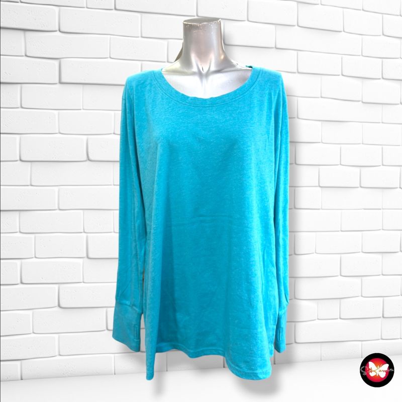 **HOY** Camiseta de manga larga  color Turquesa Talla 2XL