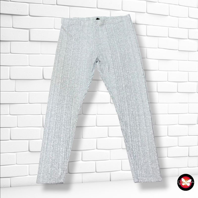 **HOY** Pantalón de punto tipo mallas SHEIN CURVE color Gris Talla 2XL