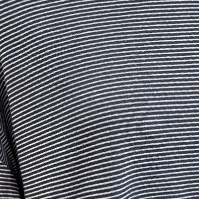 **HOY** Sudadera finita de rayitas  color Azul marino y blanco Talla XL
