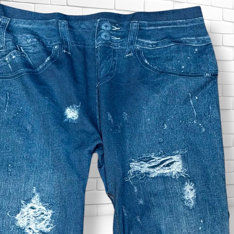 **HOY** Mallas efecto vaquero  color Azul Talla ÚNICA
