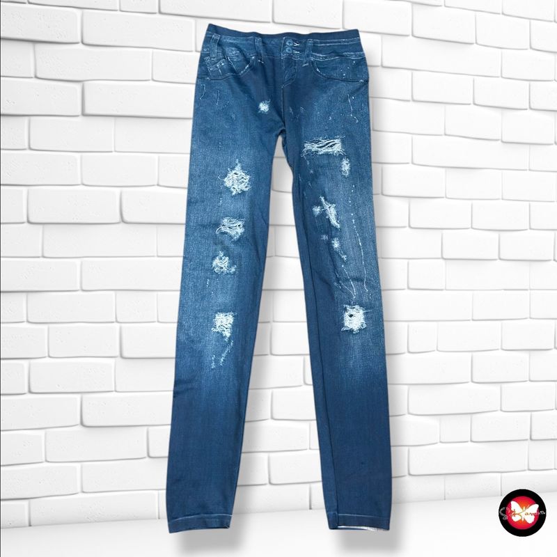 **HOY** Mallas efecto vaquero  color Azul Talla ÚNICA
