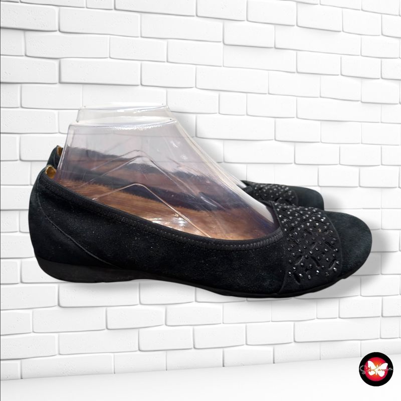 **HOY** Manoletinas de ante GABOR color Negro Talla Calzado 37,5 (4,5UK)