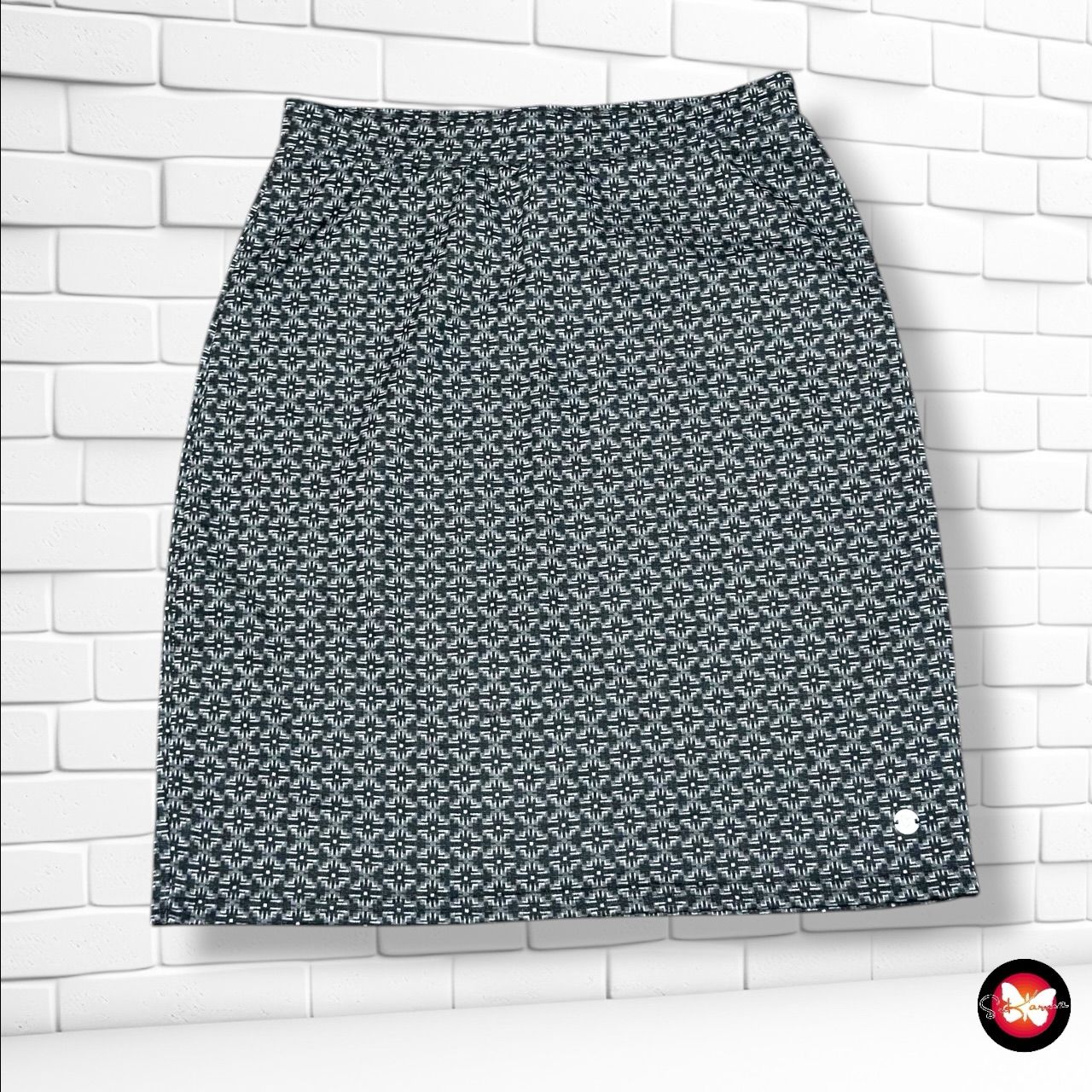 **HOY** Falda de punto ZABAIONE color Negro y gris Talla S