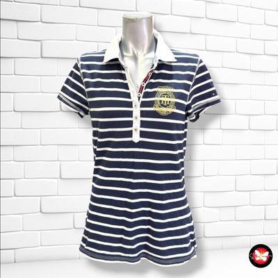 **HOY** Polo de manga corta TOMMY HILFIGER color Azul marino y blanco Talla L
