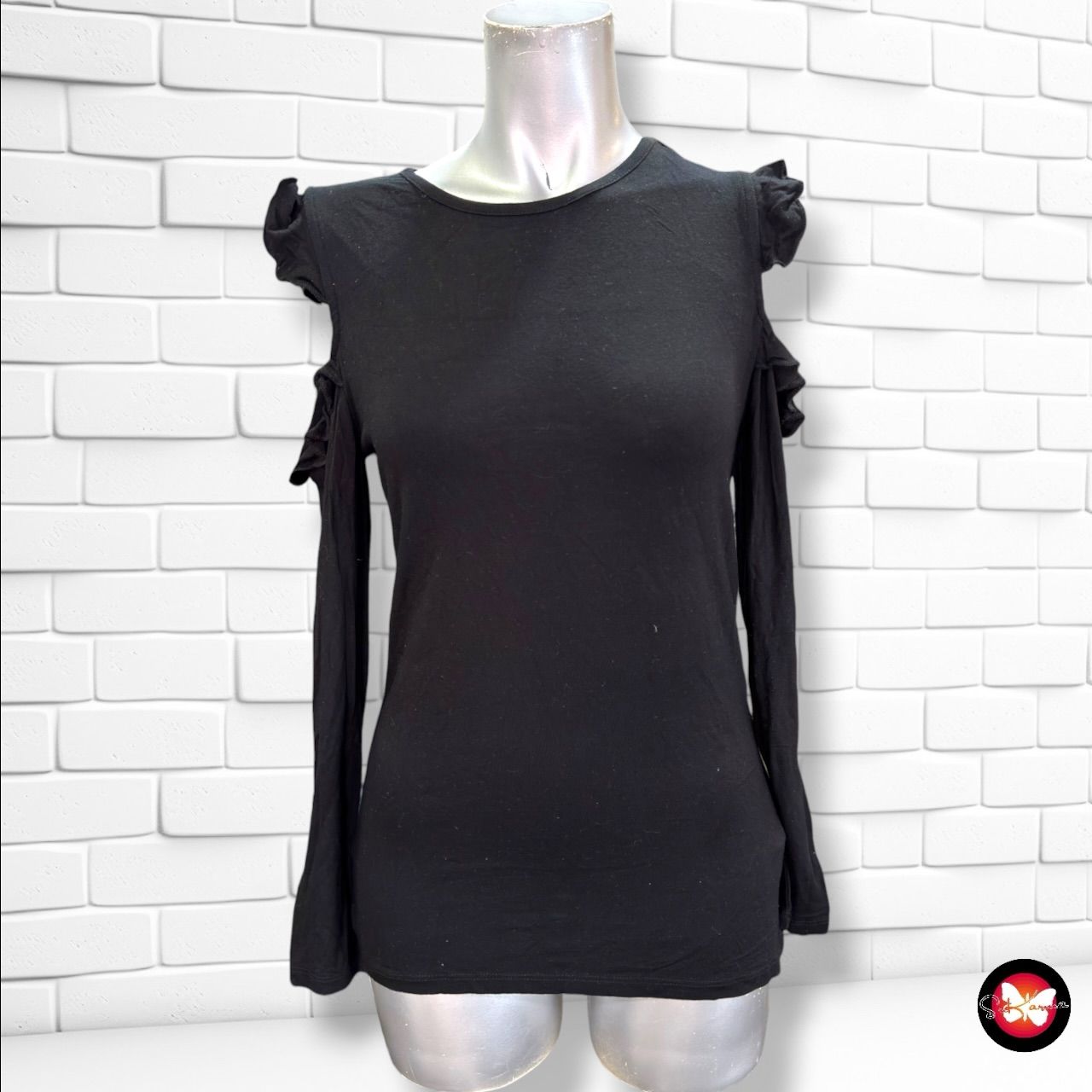 **HOY** Camiseta con hombros descubiertos AMISU color Negro Talla M