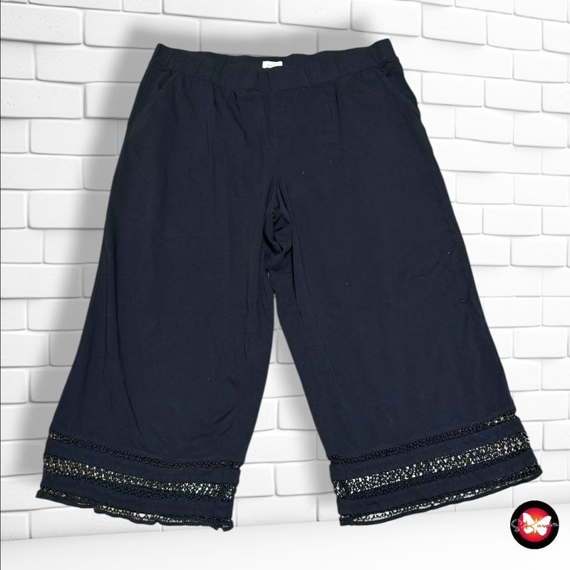 **HOY** Pantalón tipo de estar por casa con encaje TCHIBO color Negro Talla 48/50